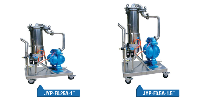 quick type pneumatic pump filter